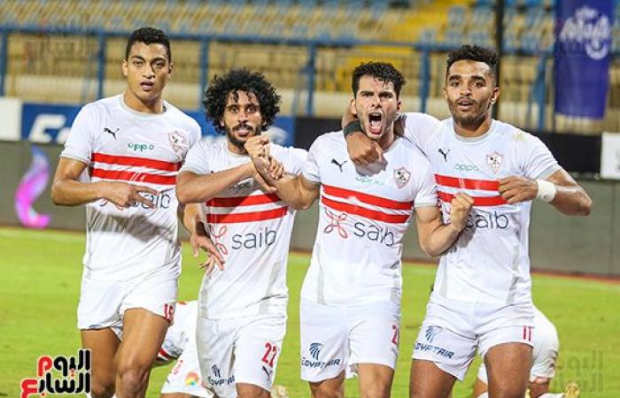 Zizou kidnapped Zamalek’s second goal in front of Smouha in the...