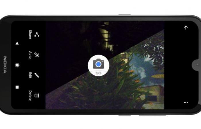 Night mode is now available on the Google Go camera app...
