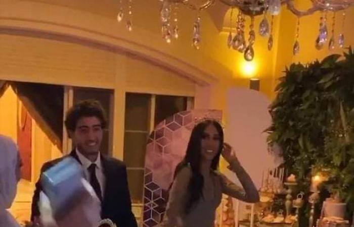 The first pictures of the engagement of Al-Ahly player Mohamed Hani...