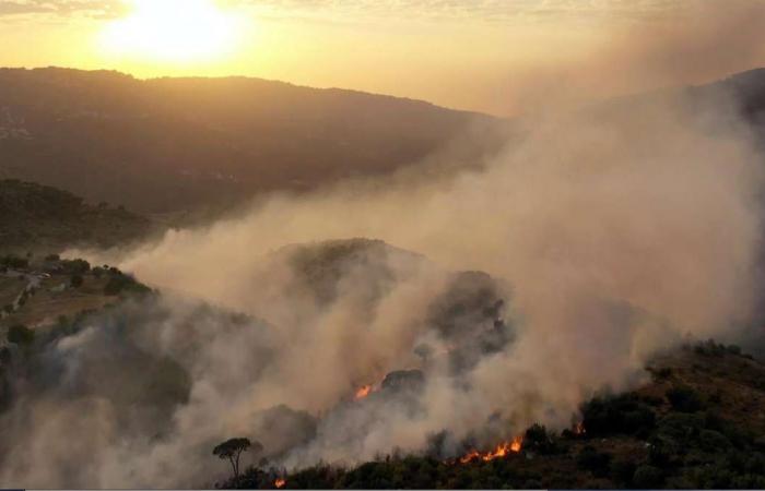 Two dead as fires burn through forests in Syria and Lebanon