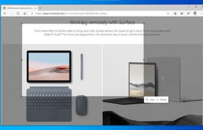 What does the new Web Capture feature in Microsoft Edge mean?
