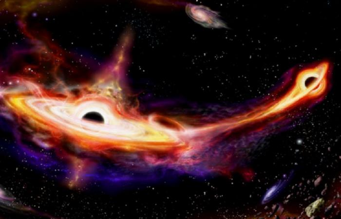 Capture the exact moment of a black hole devouring an entire...