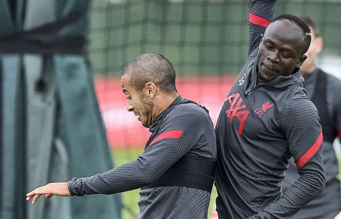 Sadio Mane and Thiago join Mohamed Salah in Liverpool training after leaving Covid quarantine - in pictures