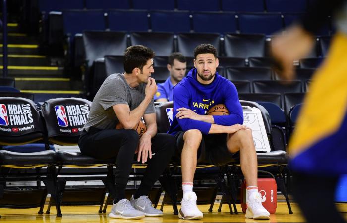 Bob Myers’ hilarious answer to who Klay Thompson wants Warriors to...