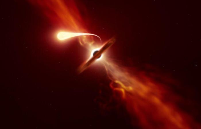 Astronomers see a black hole “spaghettify” a star in real time
