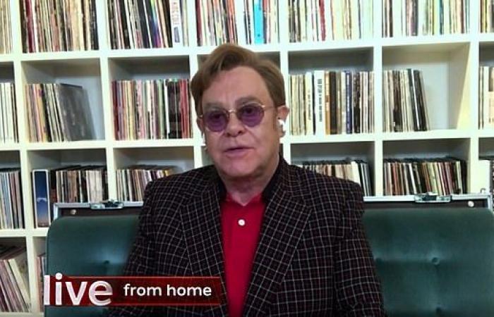 Elton John says it was “wonderful” to spend “every day” with...