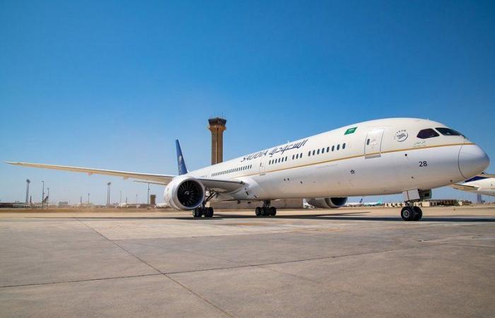 A new “Dreamliner” plane joins the Saudi Airlines fleet
