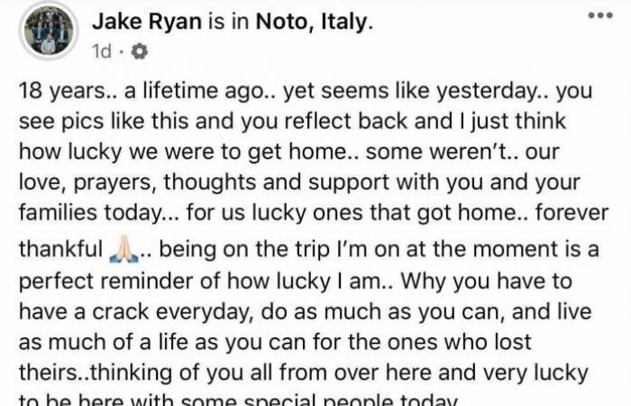 Bali bombing survivor Jake Ryan remembered friends after a tragic train...