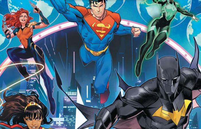 Batman, Superman & Wonder Woman leap into the future in a...