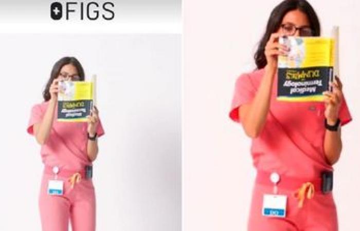 “Sexist” ad for medical scrubs on Twitter