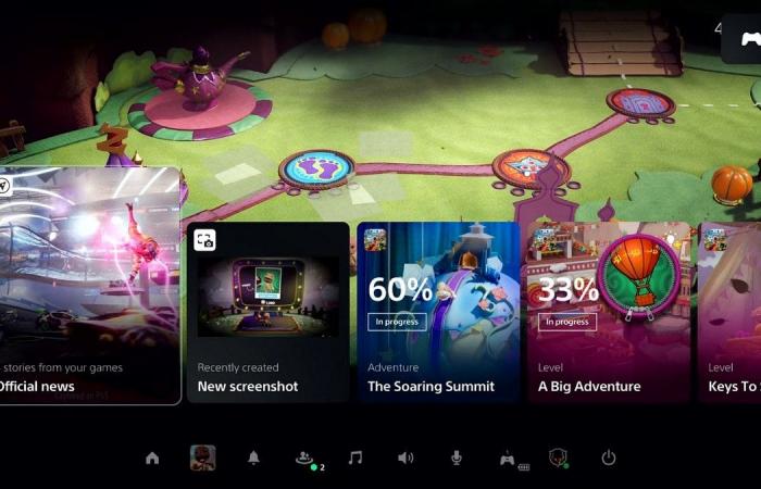 The reworked user interface of Sony PlayStation 5 shows up with...