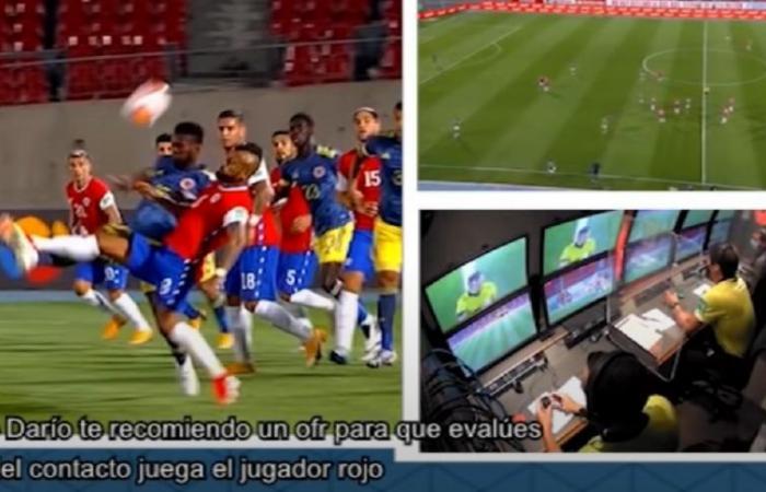 Audio of the VAR that gave a penalty against Colombia vs....