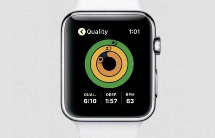 Track your sleep using the “Sleep” app from Apple Watch –...