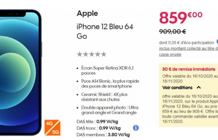 Pre-order the iPhone 12 and get 50 euros off