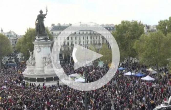 The French pay tribute to the beheaded professor Samuel Paty (video)