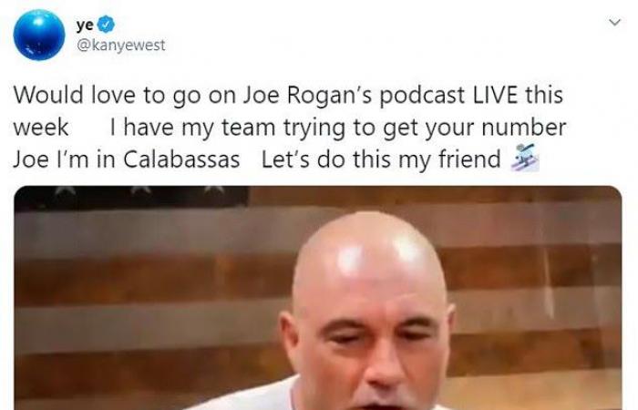 Kanye West confirms the upcoming appearance on The Joe Rogan Experience...