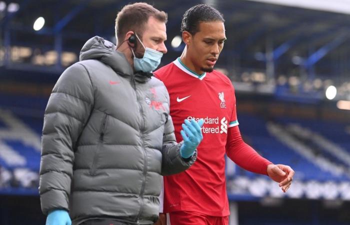 Virgil Van Dijk reportedly suffered a torn ligament; outside 6...