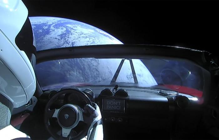 ‘Starman’ was racing past Mars in his rapidly decaying Tesla Roadster