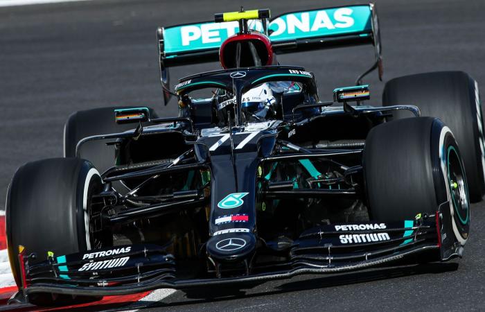 Valtteri Bottas ahead of Lewis Hamilton on F1 debut at Portimao