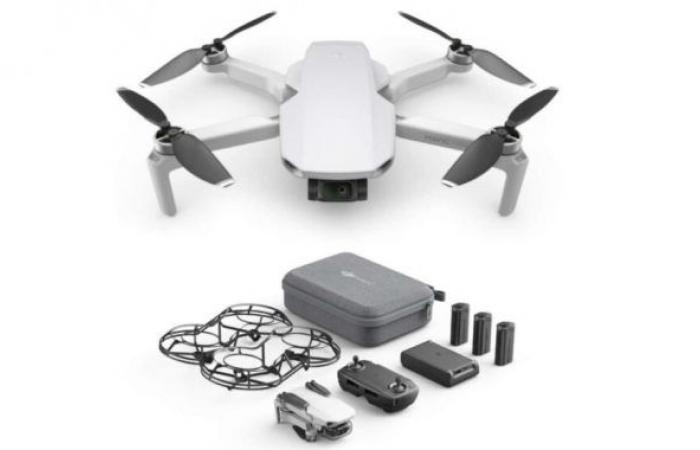 The DJI Mavic Mini drone, with its accessories, benefits from an...