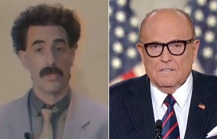 Borat defends Trump’s lawyer Rudy Giuliani after setting him up