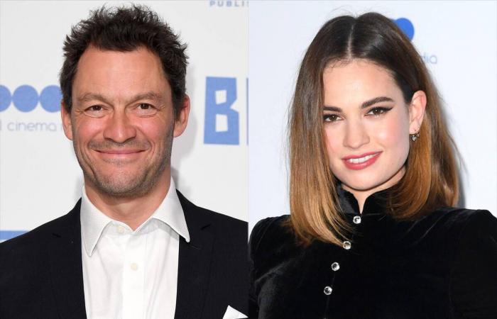 Lily James was “shocked” when Dominic West said he was still...