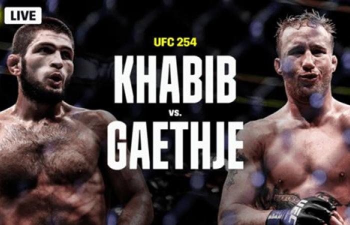 UFC 254 live scores, updates, highlights by Khabib Nurmagomedov vs Justin...