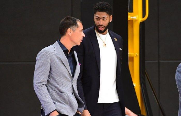 According to Rob Pelinka, Lakers may pair Anthony Davis with a...