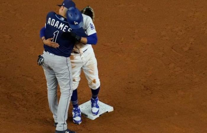Willy Adames confesses why Mookie Betts always hugs him when he...
