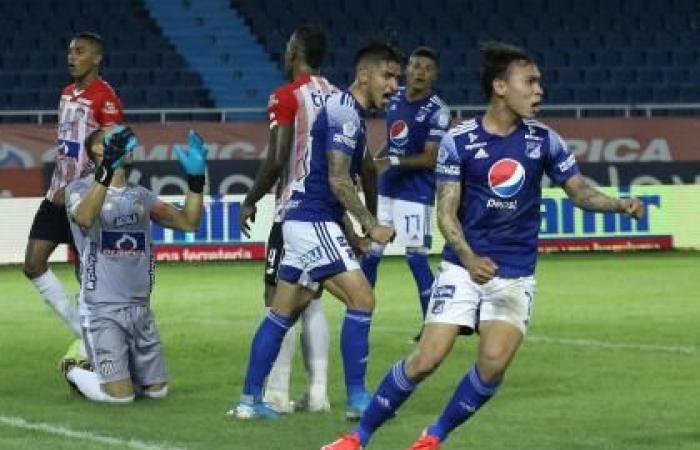 Junior vs Millonarios 1-1 match report video goals Liga Betplay 2020...