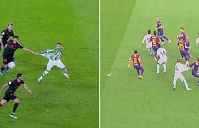 Chance? Lenglet’s penalty and Betis’ penalty not whistled