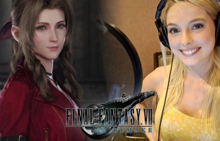 The voice actor of Aerith in FF7 Remake cosplaying her own...