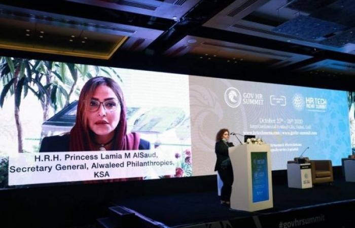 Princes Lamia receives ‘People First Leader Award’ at GCC GOV HR Summit 2020