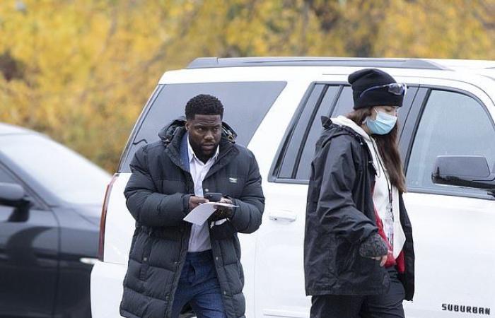 Kevin Hart and Woody Harrelson were spotted on the set of...