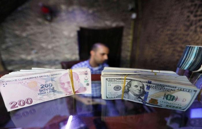 The Turkish lira records a record collapse against the dollar –...