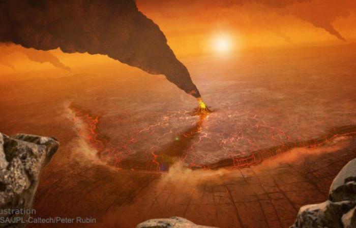 NASA publishes a terrifying picture of a volcano eruption on Venus!