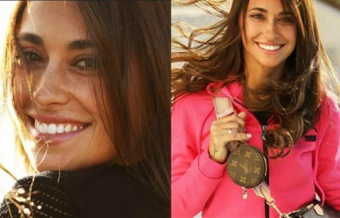 Antonela Roccuzzo trains with a sporty look to the body: crop...