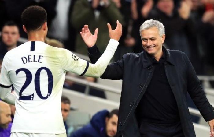 Comparison of Tottenham’s record with and without Dele Alli under Mourinho