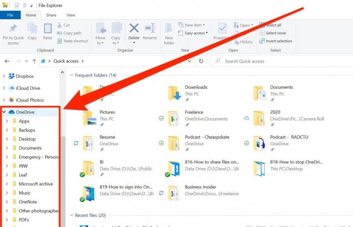 How to add OneDrive to File Explorer in Windows 10 so...