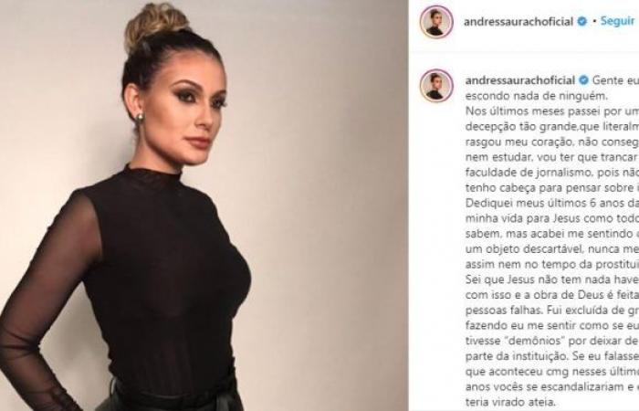 Andressa Urach wants back everything she donated to church