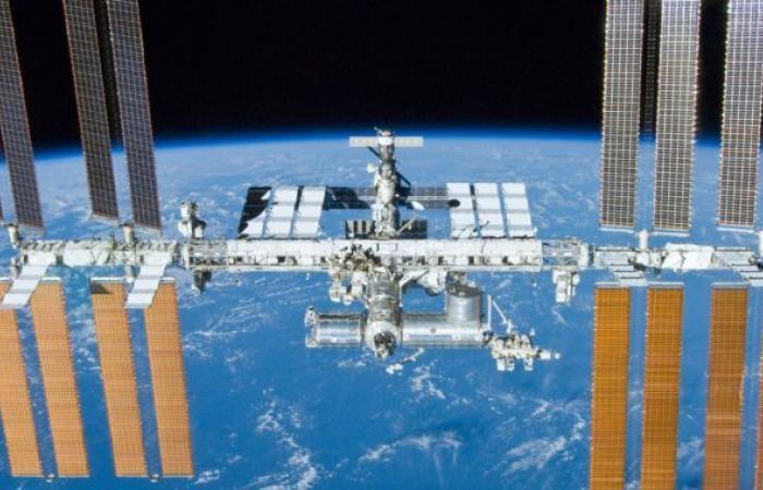 After 20 years of service, the space station flies into an...