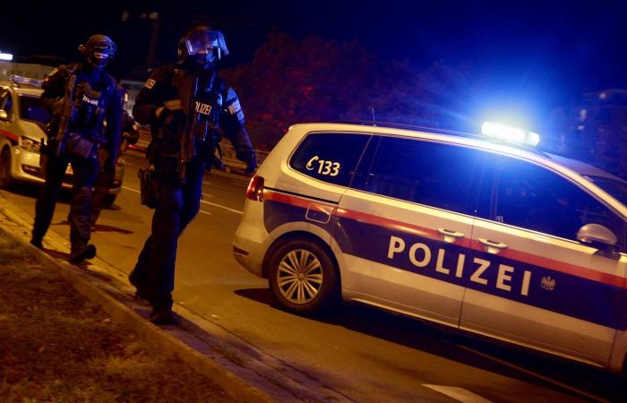 Vienna attack: the same person shot again writhing on the ground...