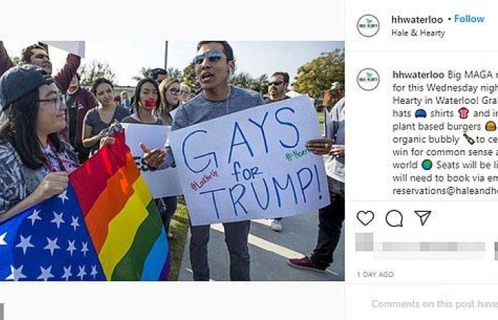 Trump-supportive vegan cafe owners in Sydney have posted homophobic posts