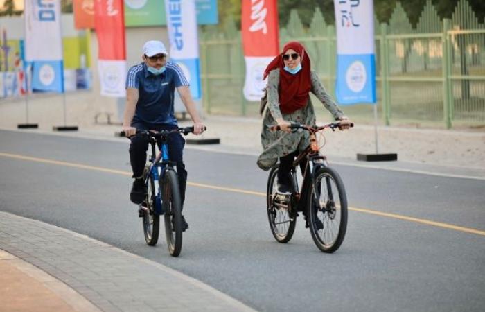 Hamdan bin Mohammed directed the organization of the “Dubai Cycling Challenge”,...