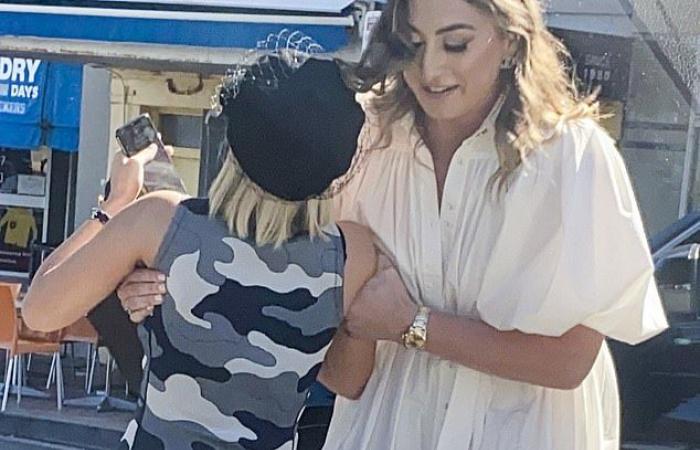 Roxy Jacenko appears to be worse off after taking a fall...