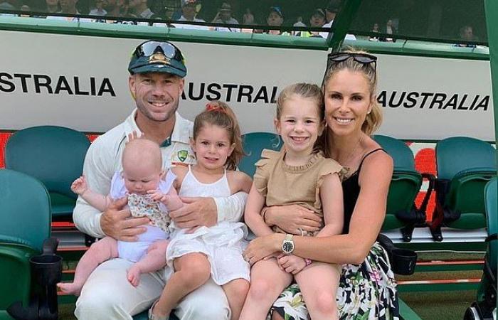 Candice Warner bursts into tears after hearing from her children in...