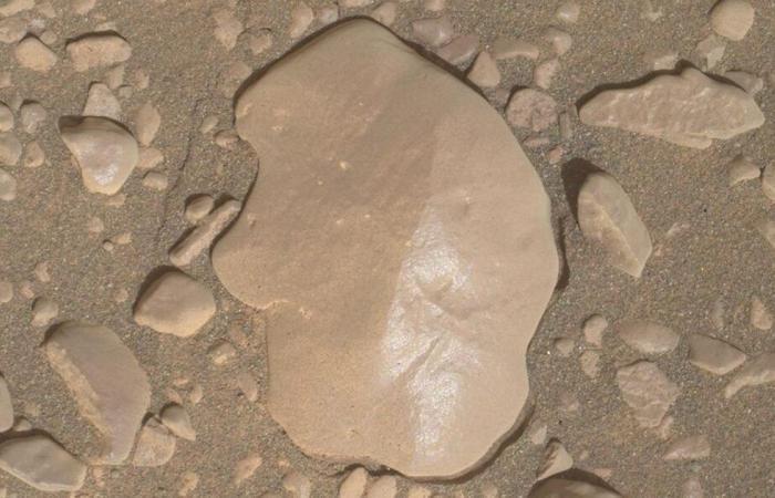 NASA’s Curiosity Rover discovers unusually shiny Martian rocks in the shape...