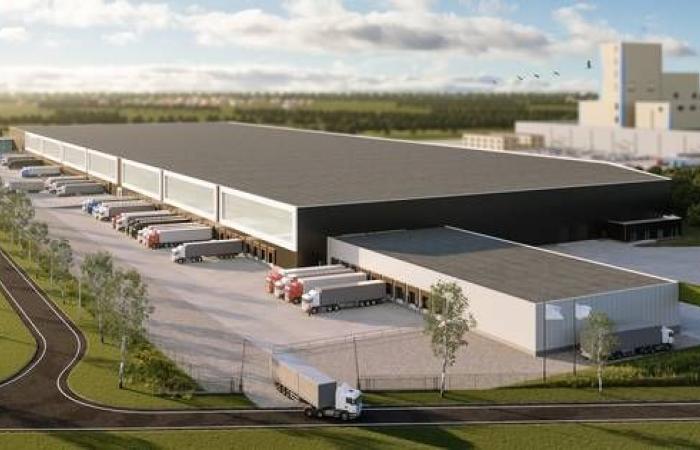 Danone builds new distribution center next to Nutricia factory along A73,...