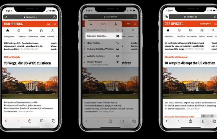 Safari translations in iOS 14 are being rolled out in more...