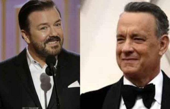 Ricky Gervais criticizes Tom Hanks for the Golden Globes voice response